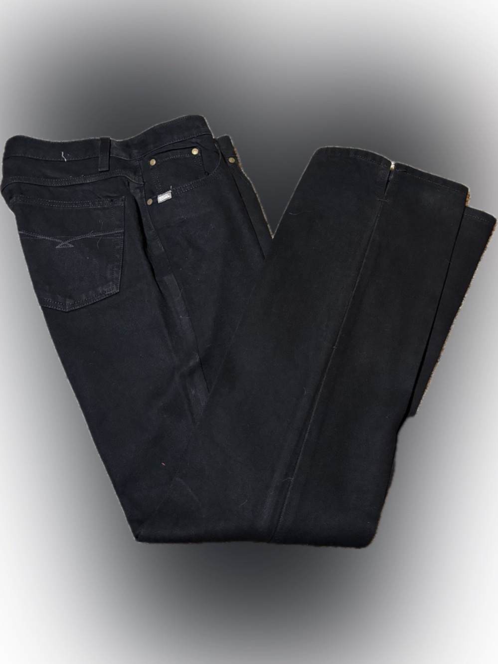 E127 Cruel Girl Black Relaxed fit Straight-Leg Jeans, Size 9L